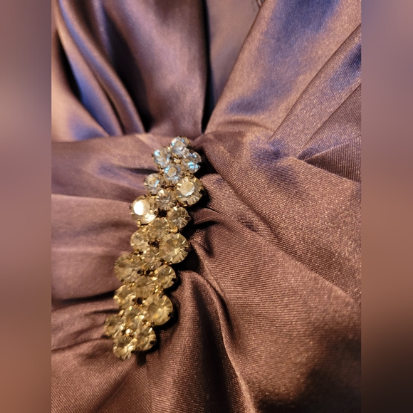 Nightway Collections Grey Gown with Trail - Picture 8 of 12